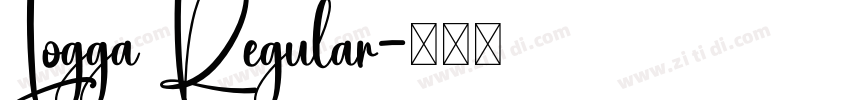 Logga Regular字体转换